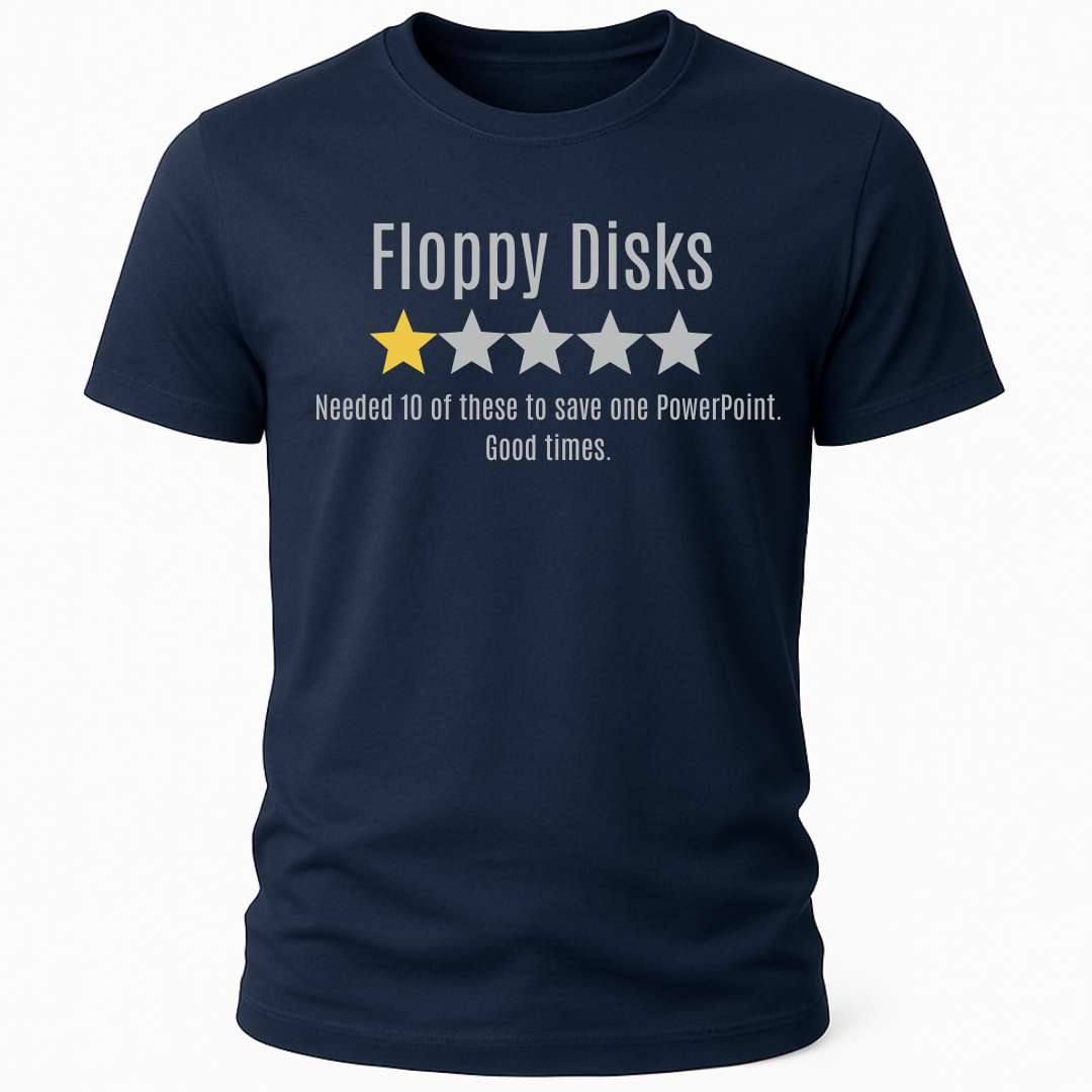 FLOPPY DISK REVIEW T-SHIRT